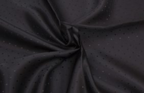 ткань подкладочная поливискоза twill, 90гр/м2, 52пэ/48вкс, 146см, черный жаккард точка/s580, (50м) k купить в Самаре.