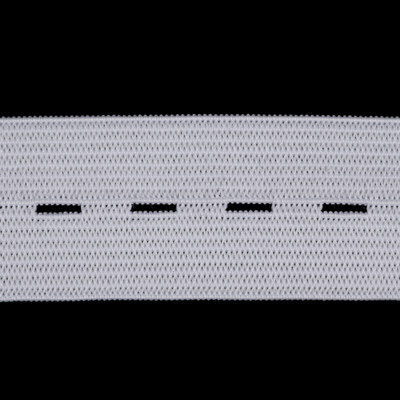 Резинка вязаная лайт Перфорированная цв белый 025мм (уп 25м) Ekoflex (1)