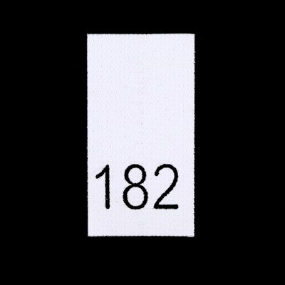 Р182ПБ 182 - размерник - белый (уп.200 шт)0