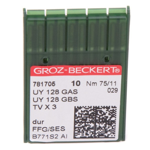 Иглы GROZ-BECKERT UY 128 GAS SES №75 (уп.10шт.)0