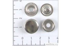 кнопка №61 цв никель нерж 15мм (уп ок.720шт) кл-04 strong купить по цене 10.98 руб - в интернет-магазине Веллтекс | Самара
