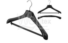 вешалка костюм 440*40мм с перекл. цв черный (уп 80шт) r44 купить по цене 49.7 руб - в интернет-магазине Веллтекс | Самара
