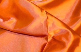 атлас стрейч liy-407 17-1360 оранжевый (97%-пэ, 3%-лайкра), 150см, 93 гр/м2, рулон прим. 50м купить в Самаре.